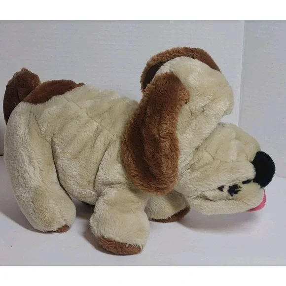 Vintage Animal Playthings 1986 Kennel Club Plush Dog Basset Hound Dog 13" - Picture 2 of 10